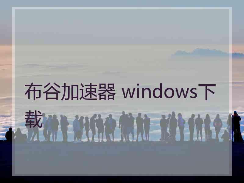 布谷加速器 windows下载