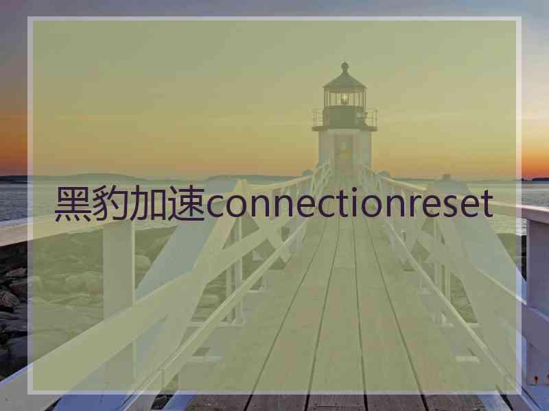 黑豹加速connectionreset