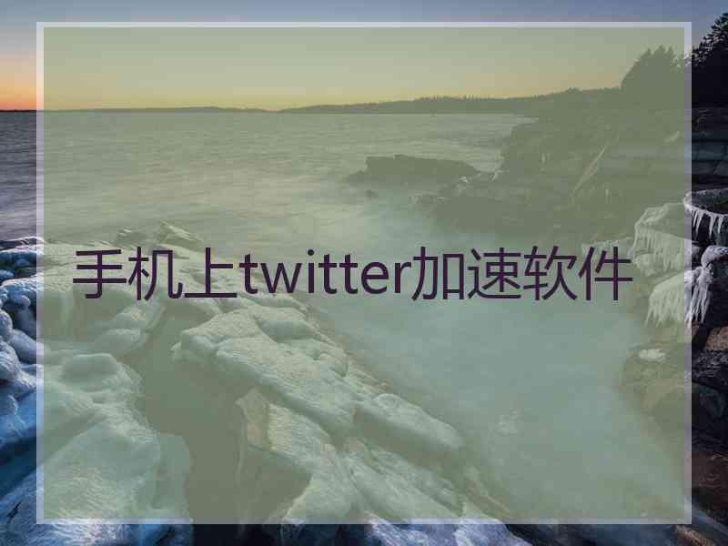 手机上twitter加速软件