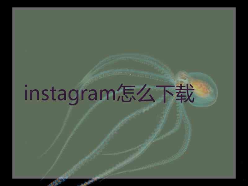 instagram怎么下载