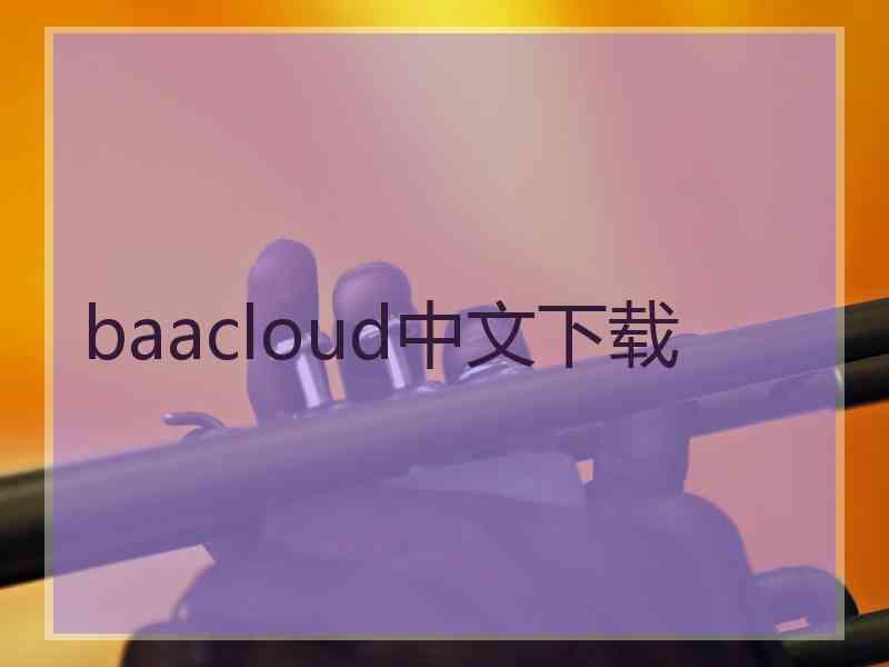 baacloud中文下载