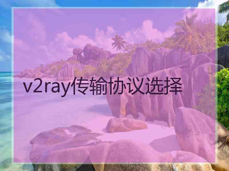 v2ray传输协议选择