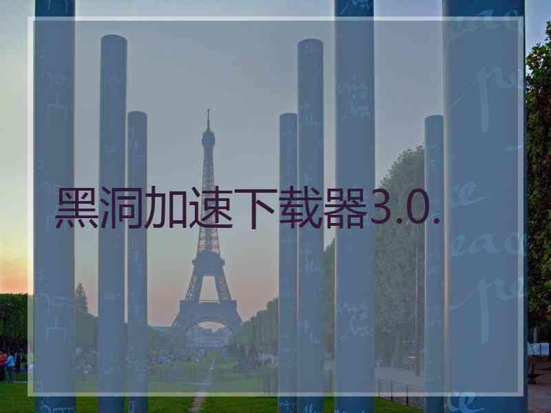 黑洞加速下载器3.0.