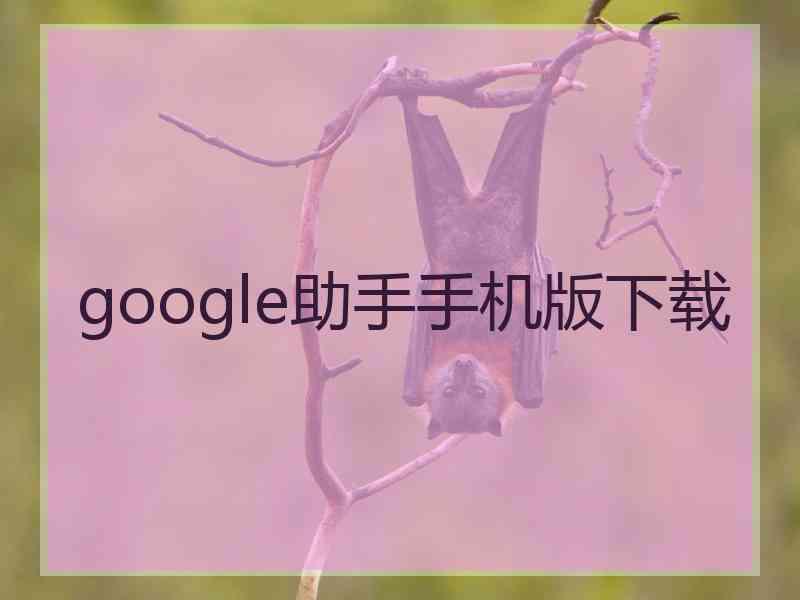 google助手手机版下载