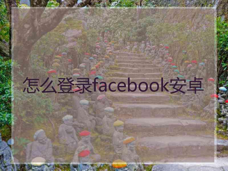 怎么登录facebook安卓