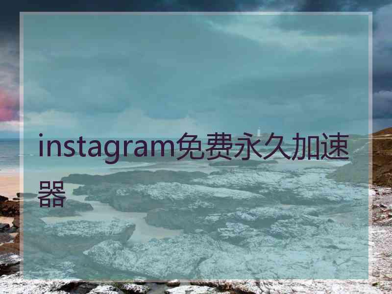 instagram免费永久加速器