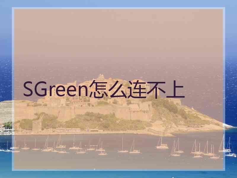 SGreen怎么连不上