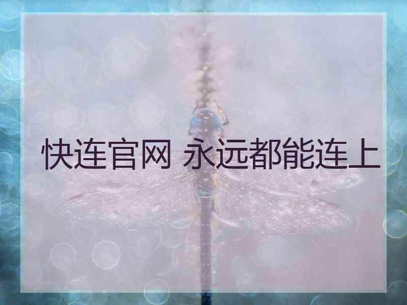 快连官网 永远都能连上