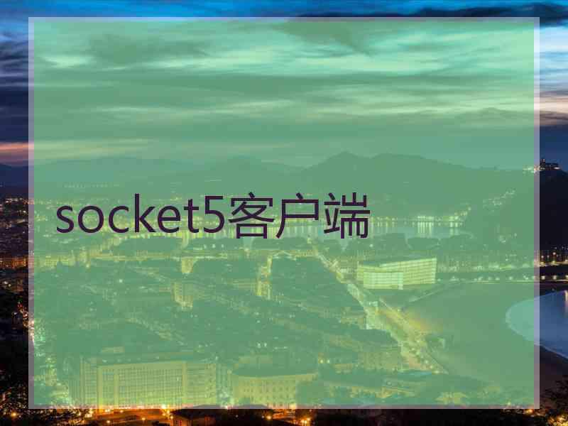 socket5客户端