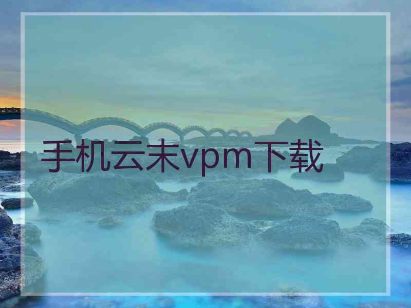 手机云末vpm下载