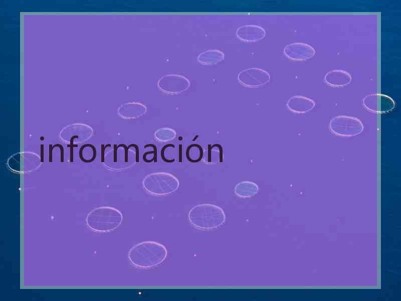 información