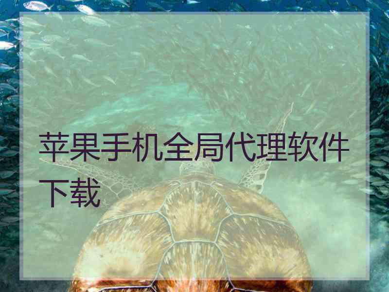 苹果手机全局代理软件下载