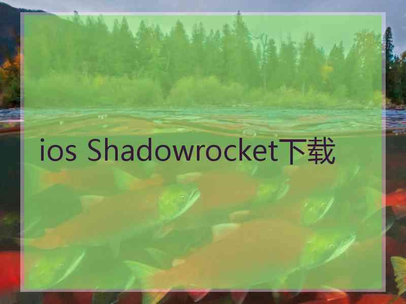 ios Shadowrocket下载