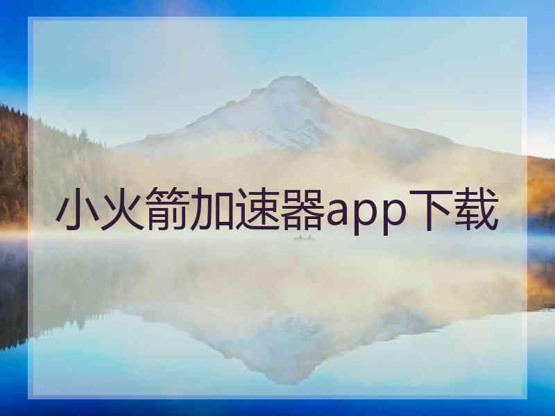 小火箭加速器app下载