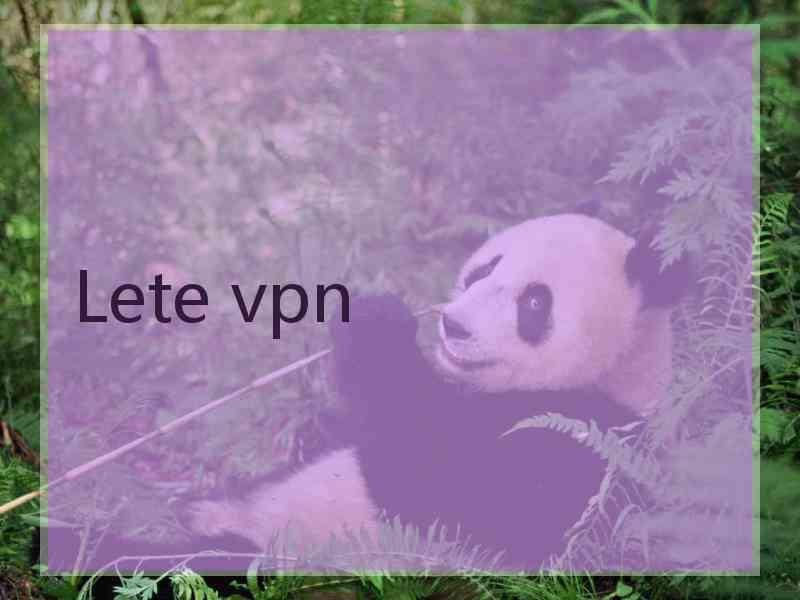 Lete vpn