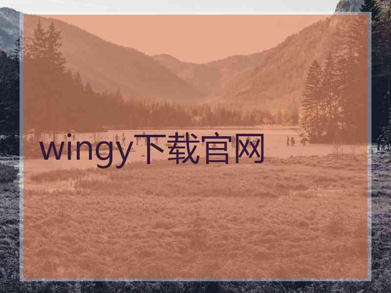 wingy下载官网