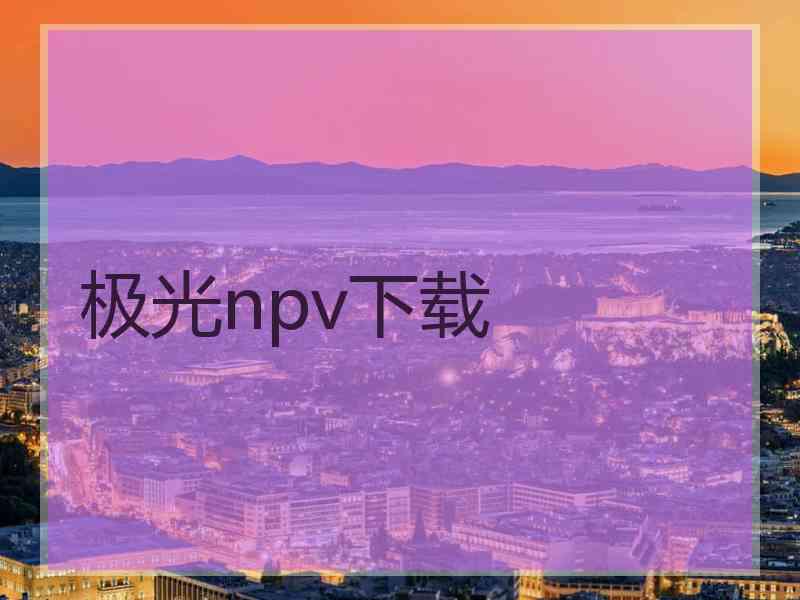 极光npv下载