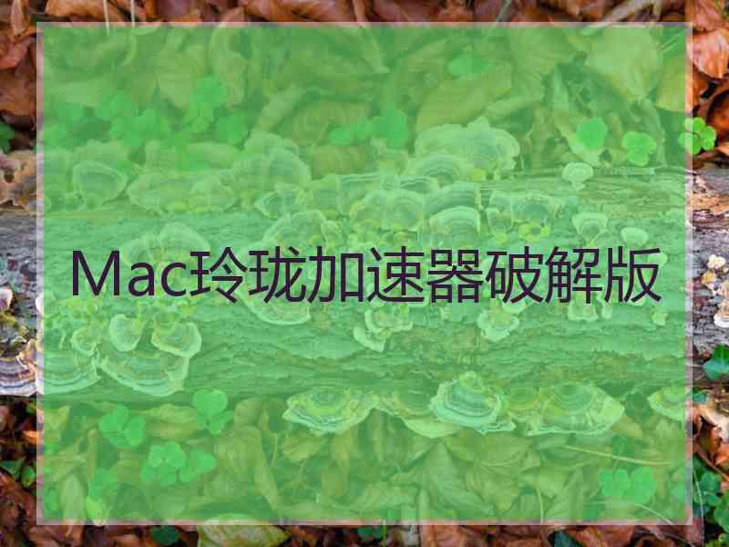 Mac玲珑加速器破解版